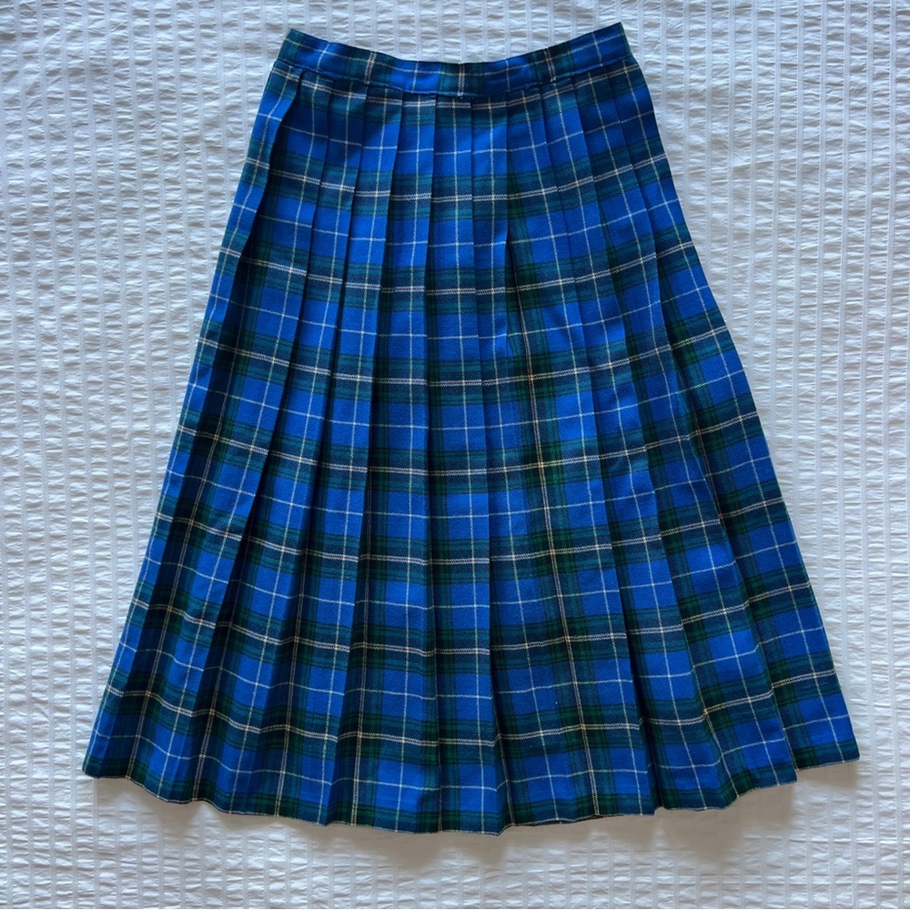 *HP!* VTG Nova Scotia Tartan Pleated Skirt, 26" Waist